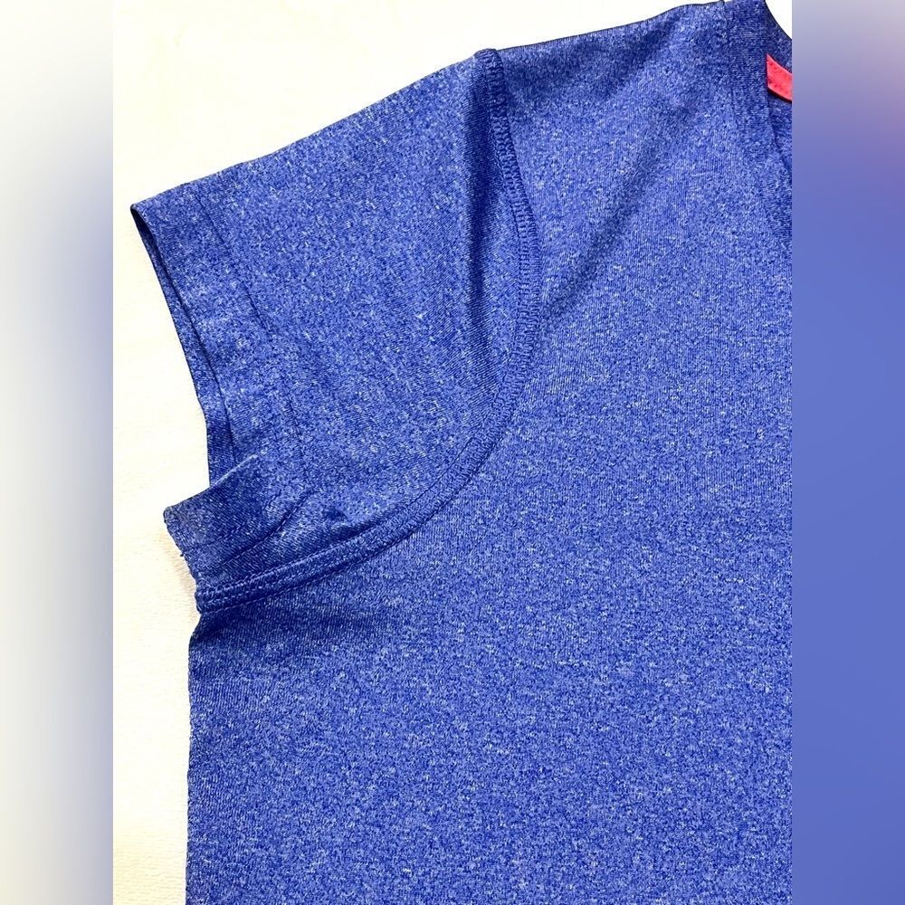 Everlast Blue Top V-Neck T-shirt Women's Polyester + Spandex Short Sleeve Tee - Picture 11 of 14
